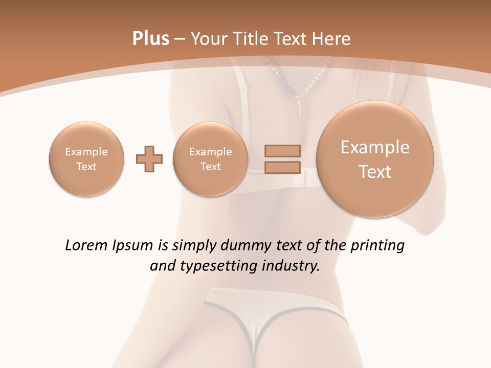 Panties Voluptuous Strings PowerPoint Template