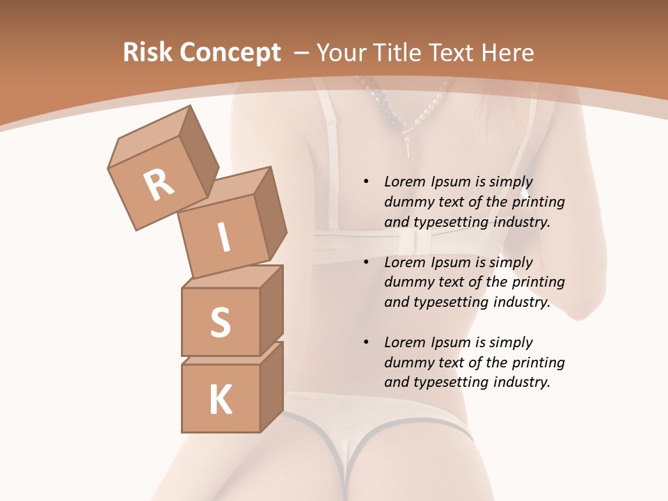 Panties Voluptuous Strings PowerPoint Template