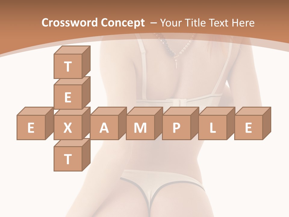 Panties Voluptuous Strings PowerPoint Template