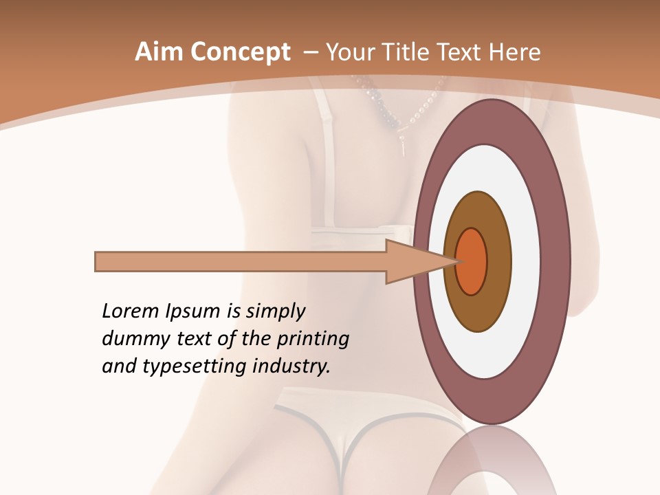 Panties Voluptuous Strings PowerPoint Template