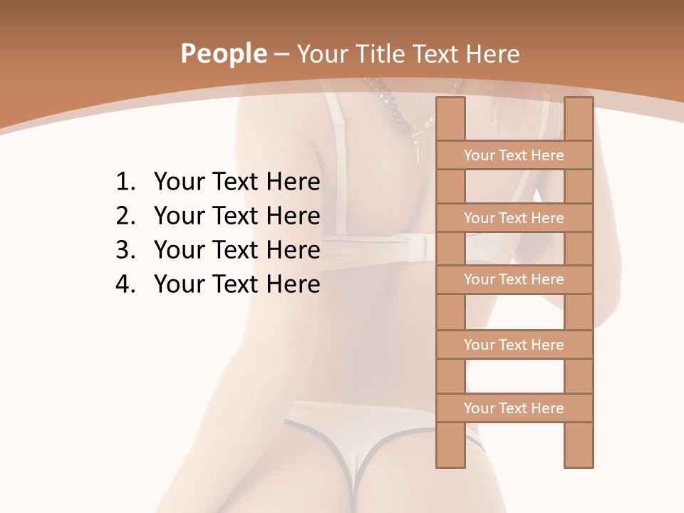 Panties Voluptuous Strings PowerPoint Template