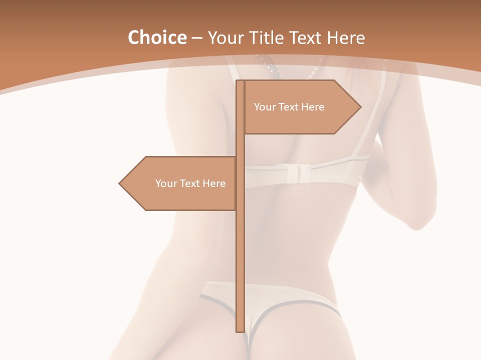 Panties Voluptuous Strings PowerPoint Template