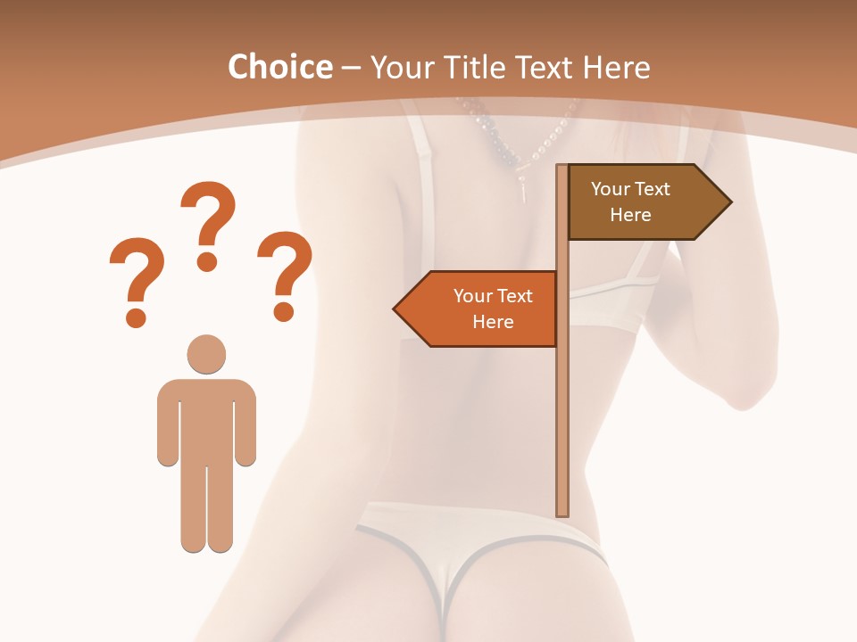 Panties Voluptuous Strings PowerPoint Template