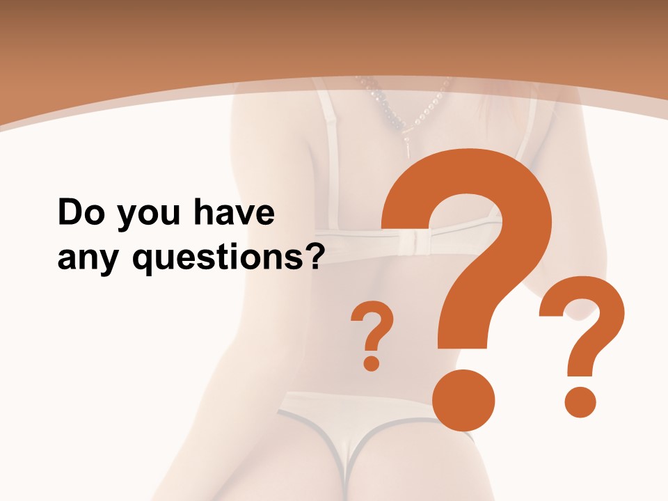 Panties Voluptuous Strings PowerPoint Template