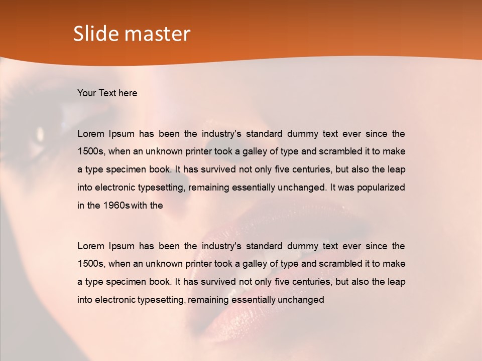 Beautiful Professional Face PowerPoint Template