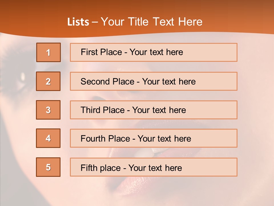 Beautiful Professional Face PowerPoint Template