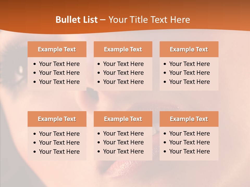 Beautiful Professional Face PowerPoint Template
