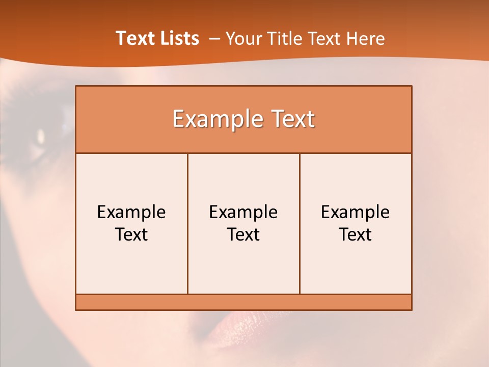 Beautiful Professional Face PowerPoint Template