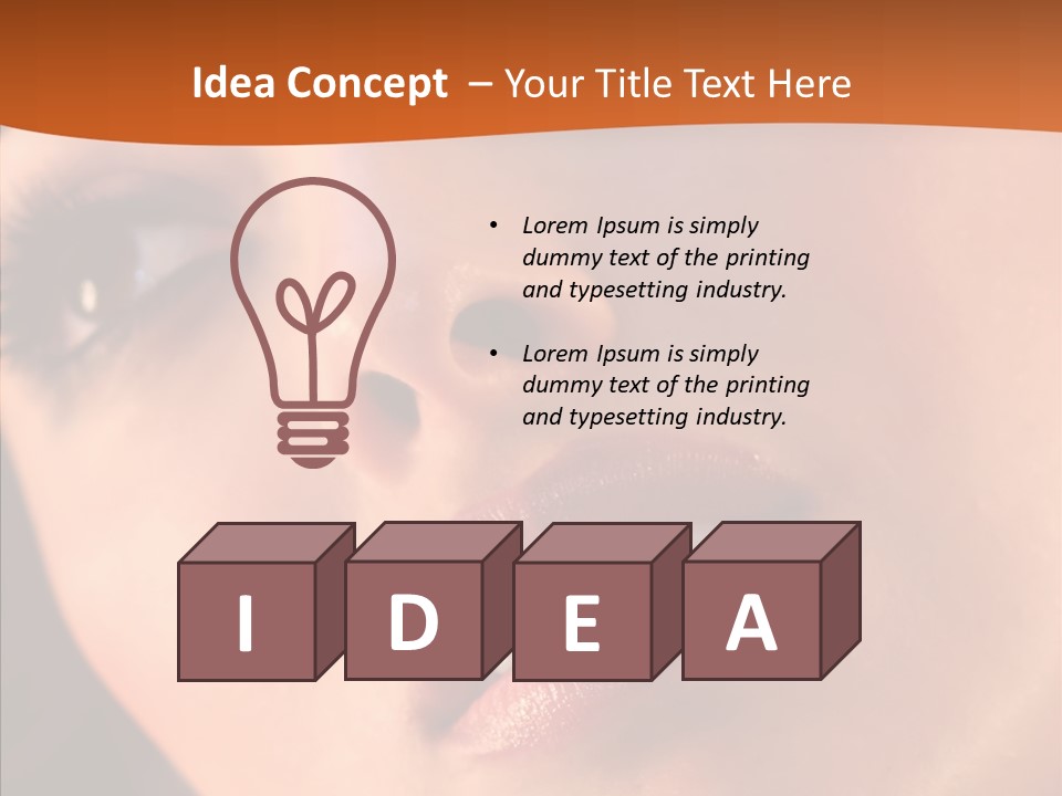 Beautiful Professional Face PowerPoint Template