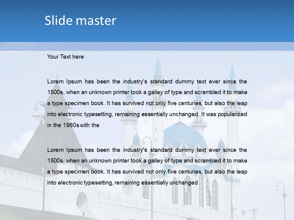 City Mosque  Anniversary PowerPoint Template