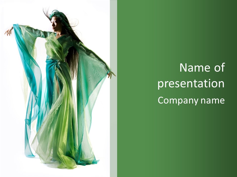 Sorceress White Beautiful PowerPoint Template