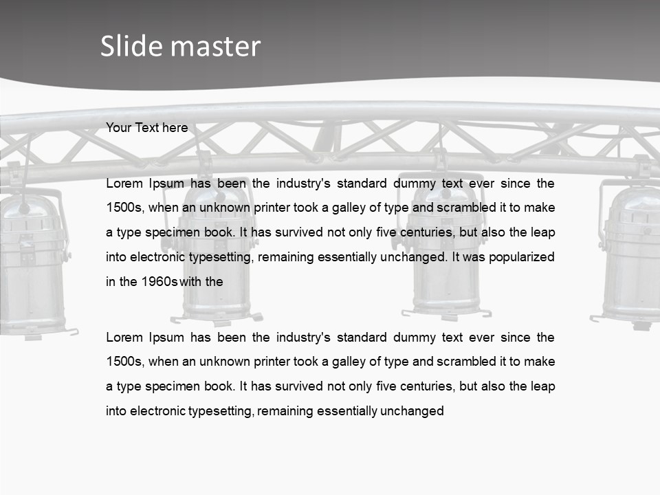 Art Electric Fame PowerPoint Template