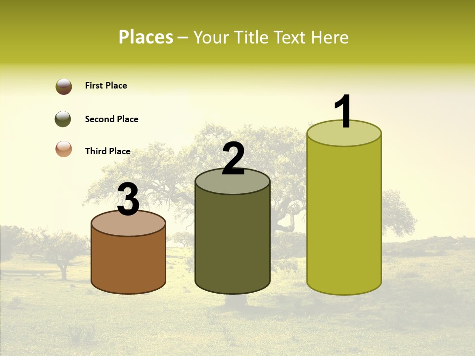 Tree Wind Grow PowerPoint Template