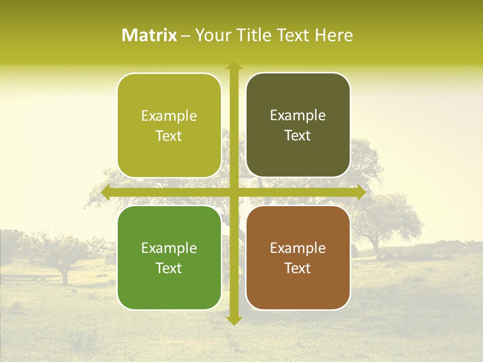 Tree Wind Grow PowerPoint Template