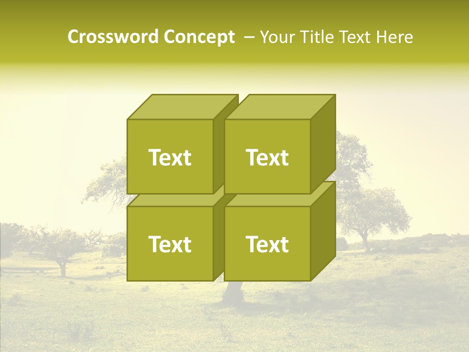 Tree Wind Grow PowerPoint Template