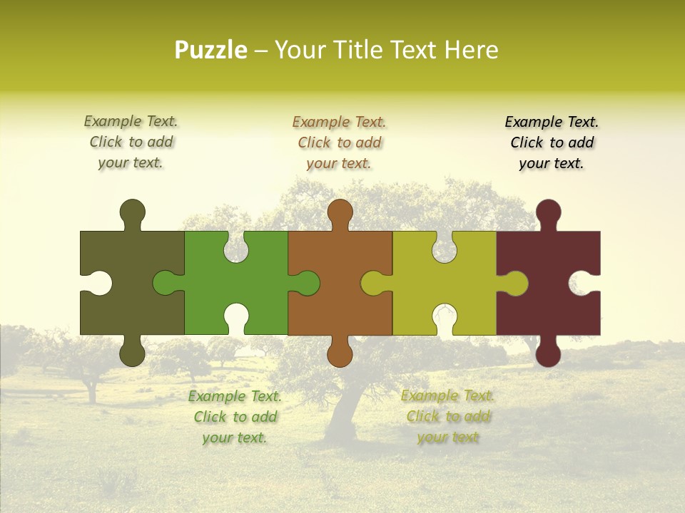 Tree Wind Grow PowerPoint Template