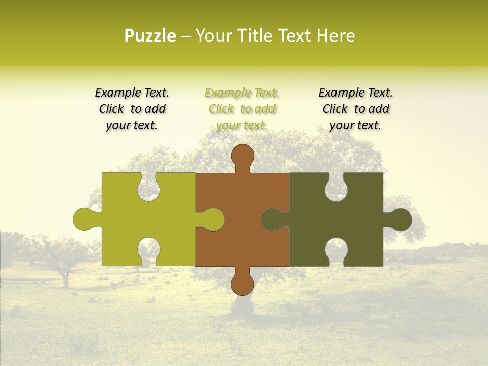 Tree Wind Grow PowerPoint Template