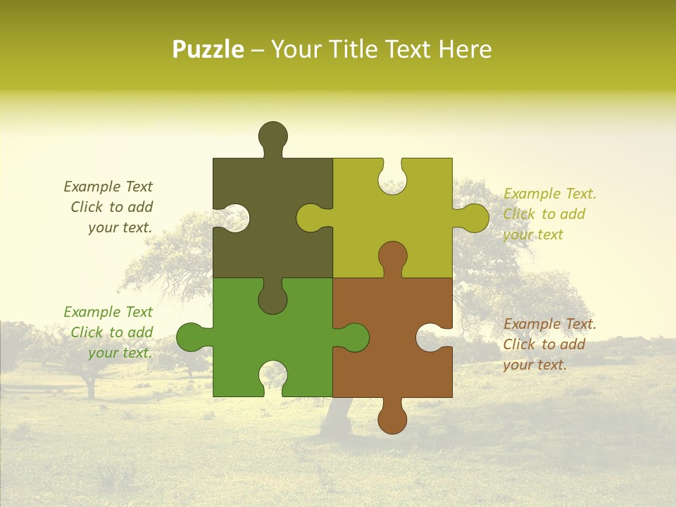 Tree Wind Grow PowerPoint Template