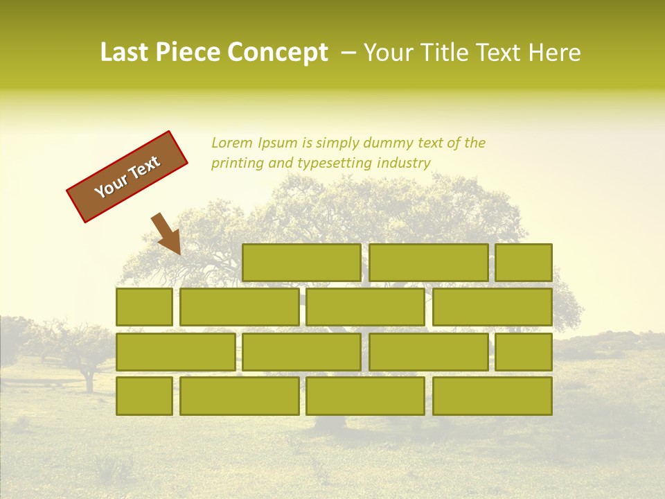 Tree Wind Grow PowerPoint Template