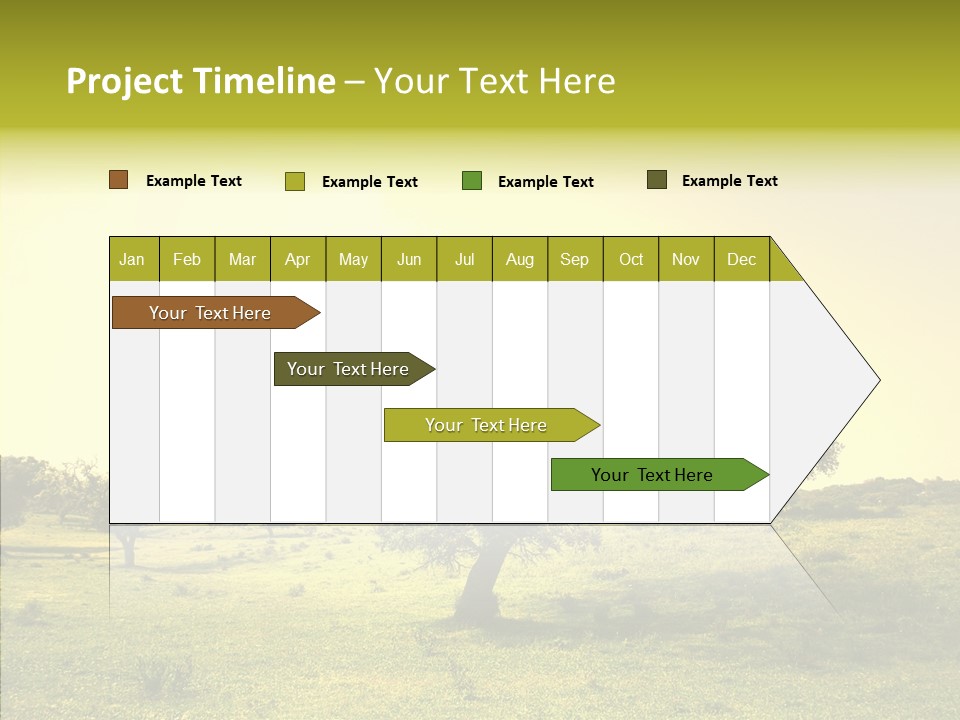 Tree Wind Grow PowerPoint Template