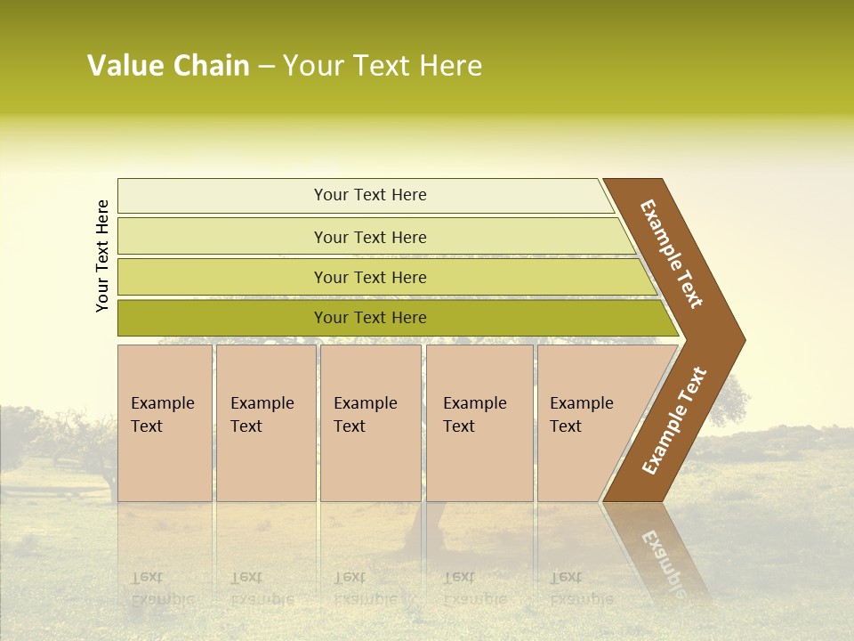 Tree Wind Grow PowerPoint Template