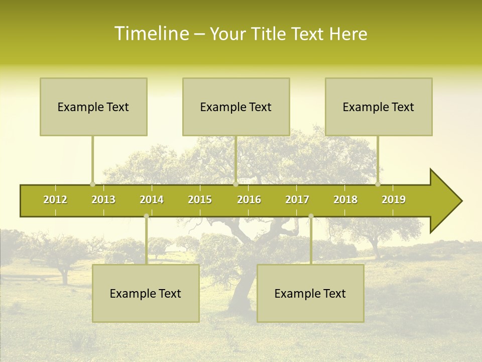 Tree Wind Grow PowerPoint Template