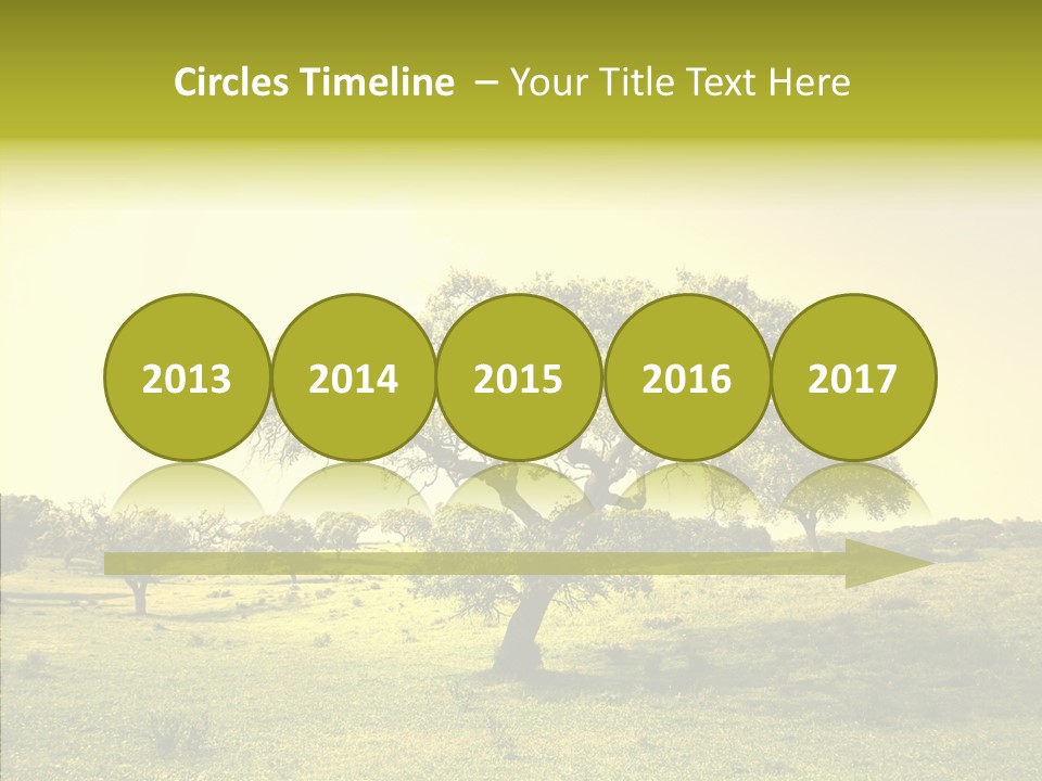 Tree Wind Grow PowerPoint Template