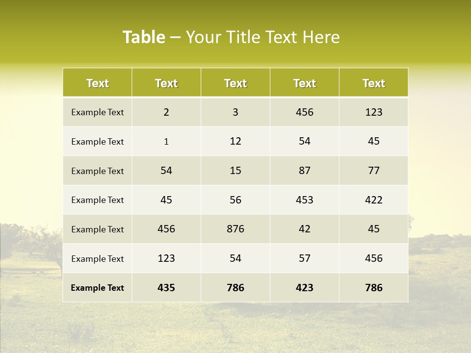 Tree Wind Grow PowerPoint Template