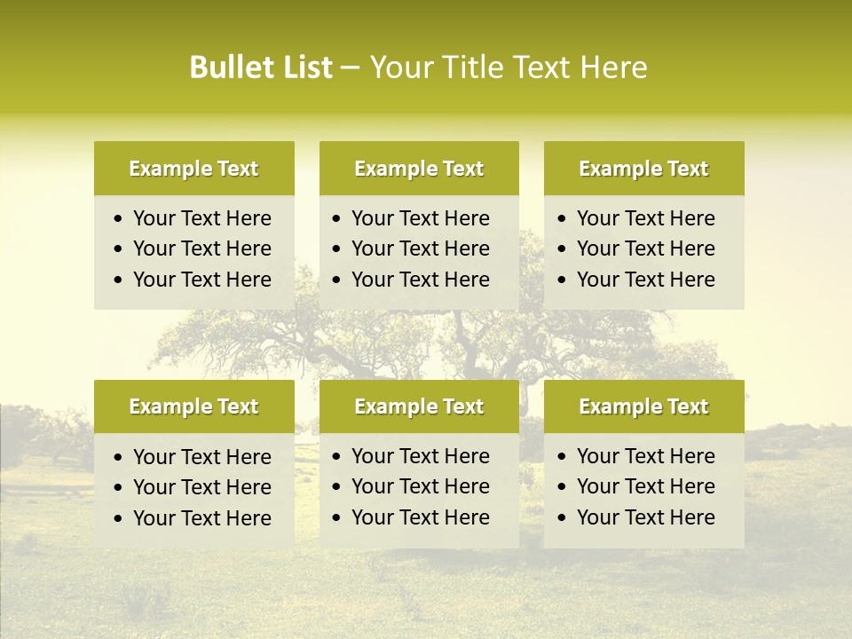 Tree Wind Grow PowerPoint Template