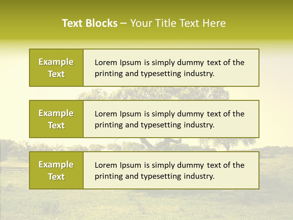 Tree Wind Grow PowerPoint Template