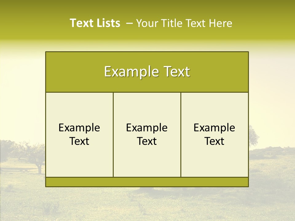Tree Wind Grow PowerPoint Template