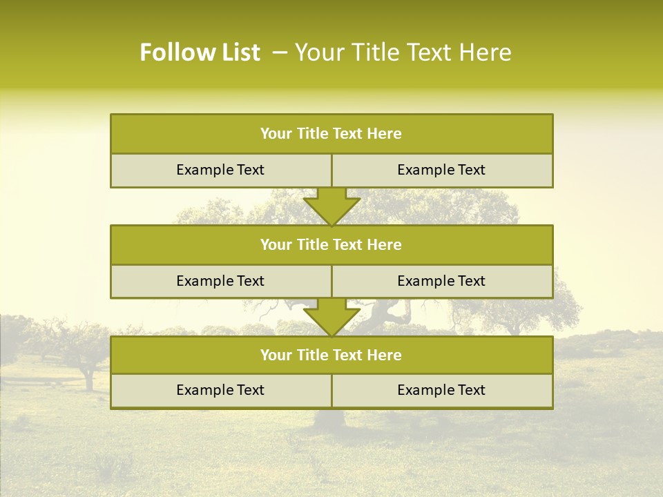 Tree Wind Grow PowerPoint Template