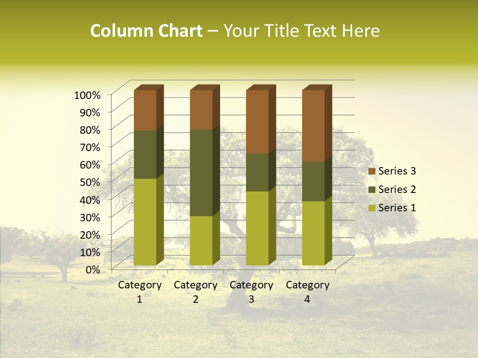 Tree Wind Grow PowerPoint Template
