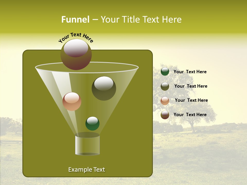 Tree Wind Grow PowerPoint Template