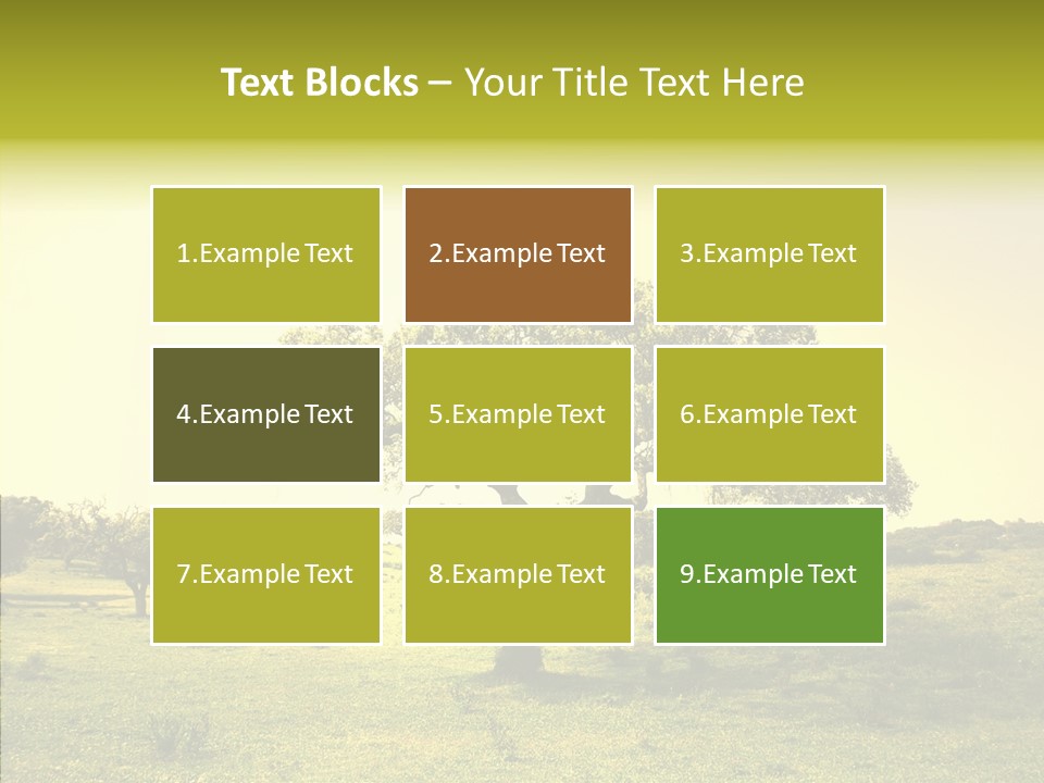 Tree Wind Grow PowerPoint Template