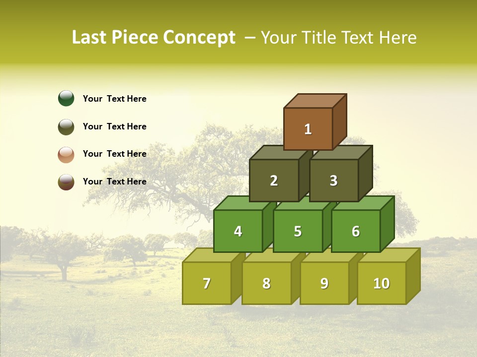 Tree Wind Grow PowerPoint Template