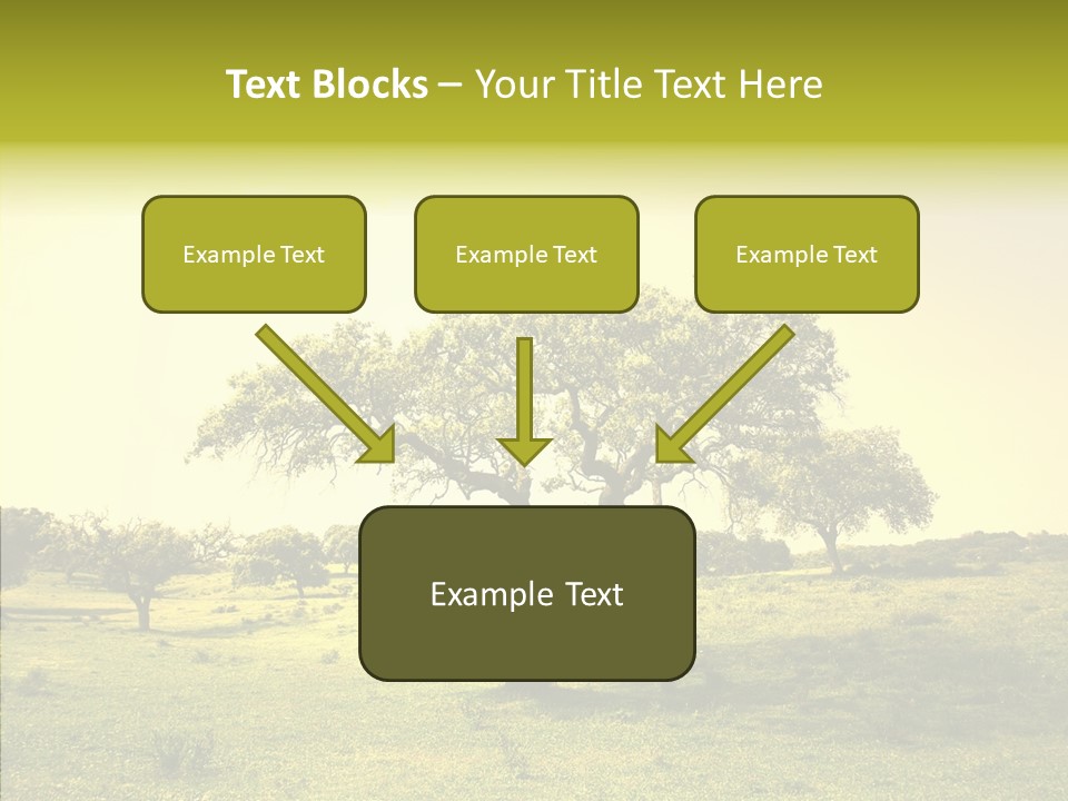 Tree Wind Grow PowerPoint Template