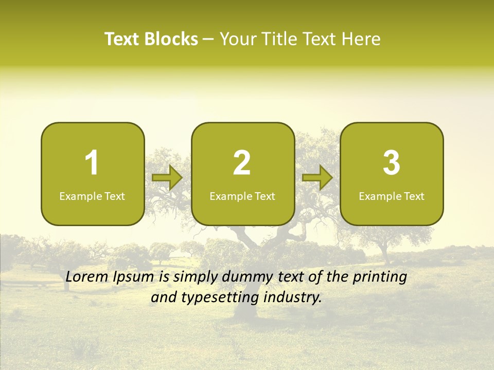 Tree Wind Grow PowerPoint Template