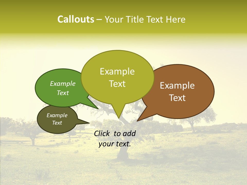 Tree Wind Grow PowerPoint Template