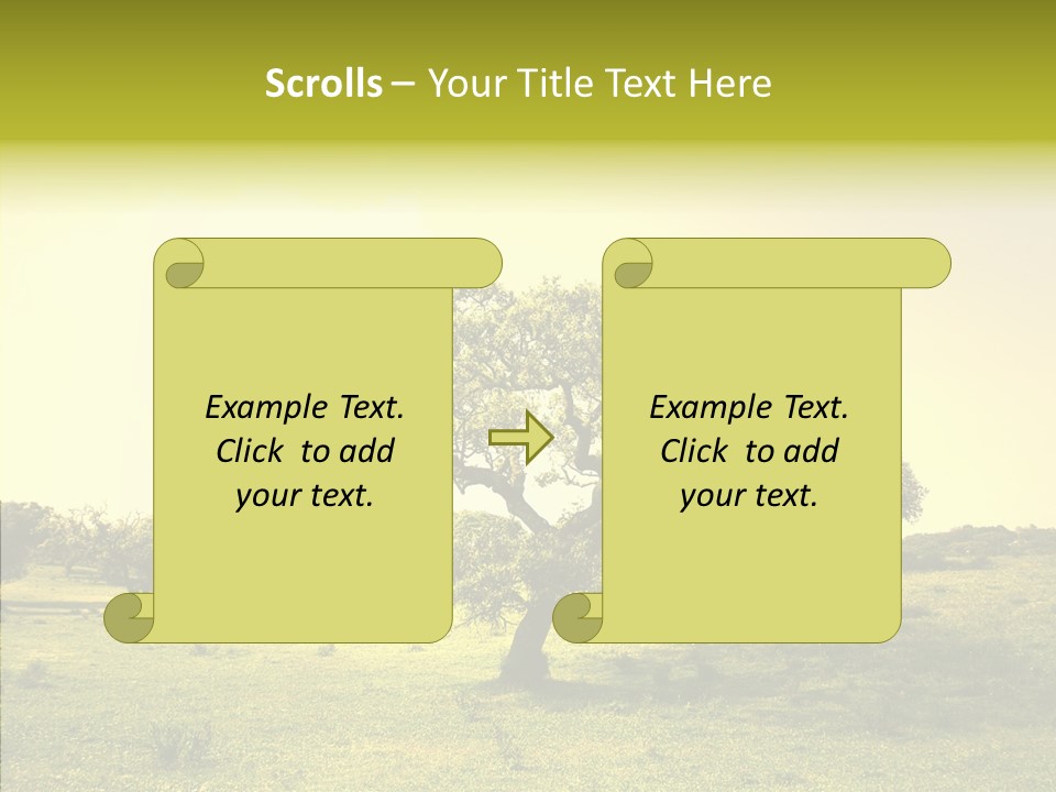 Tree Wind Grow PowerPoint Template