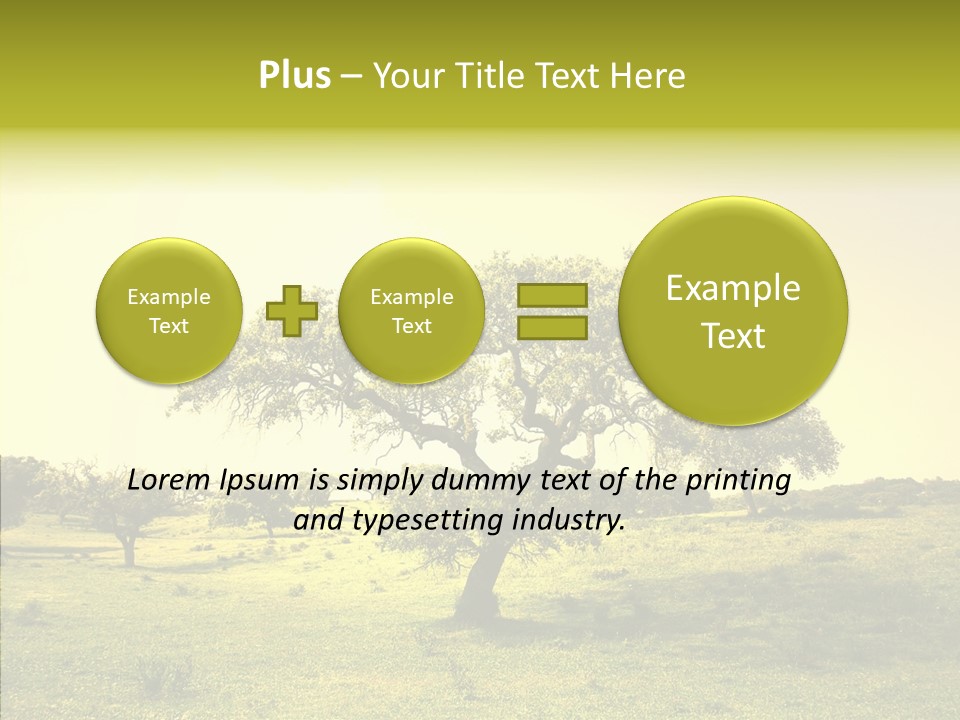 Tree Wind Grow PowerPoint Template