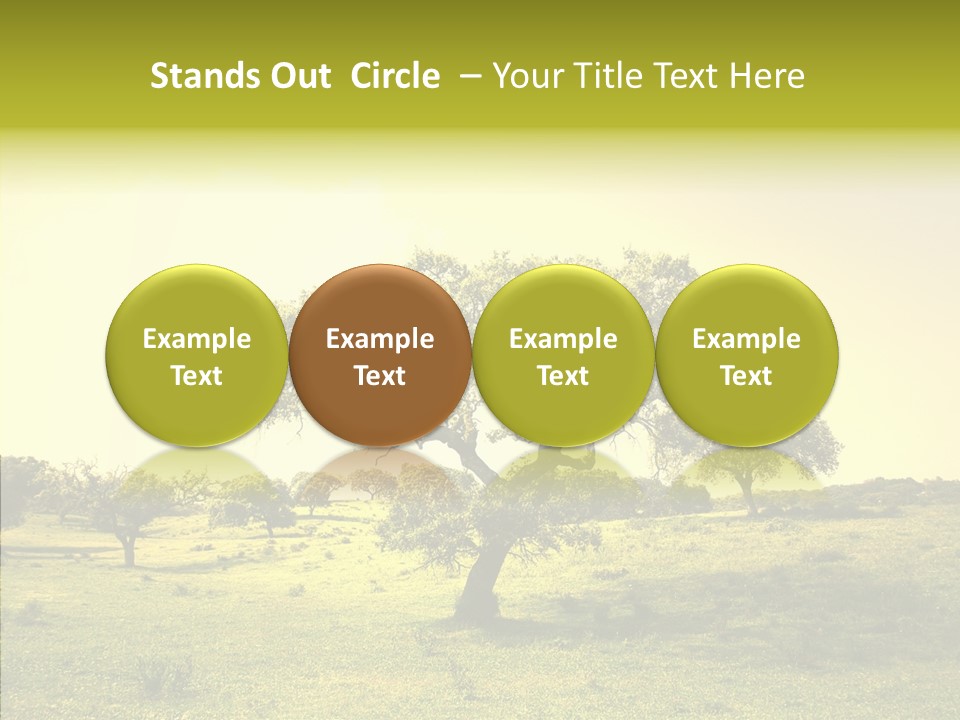 Tree Wind Grow PowerPoint Template