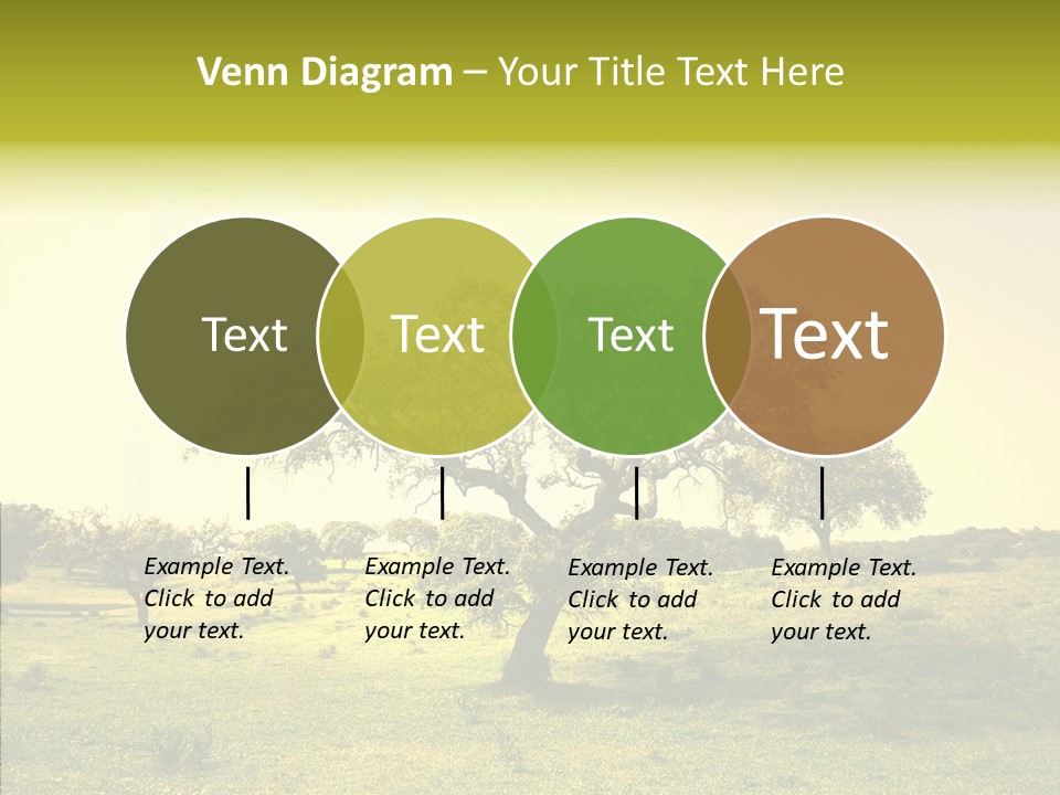 Tree Wind Grow PowerPoint Template