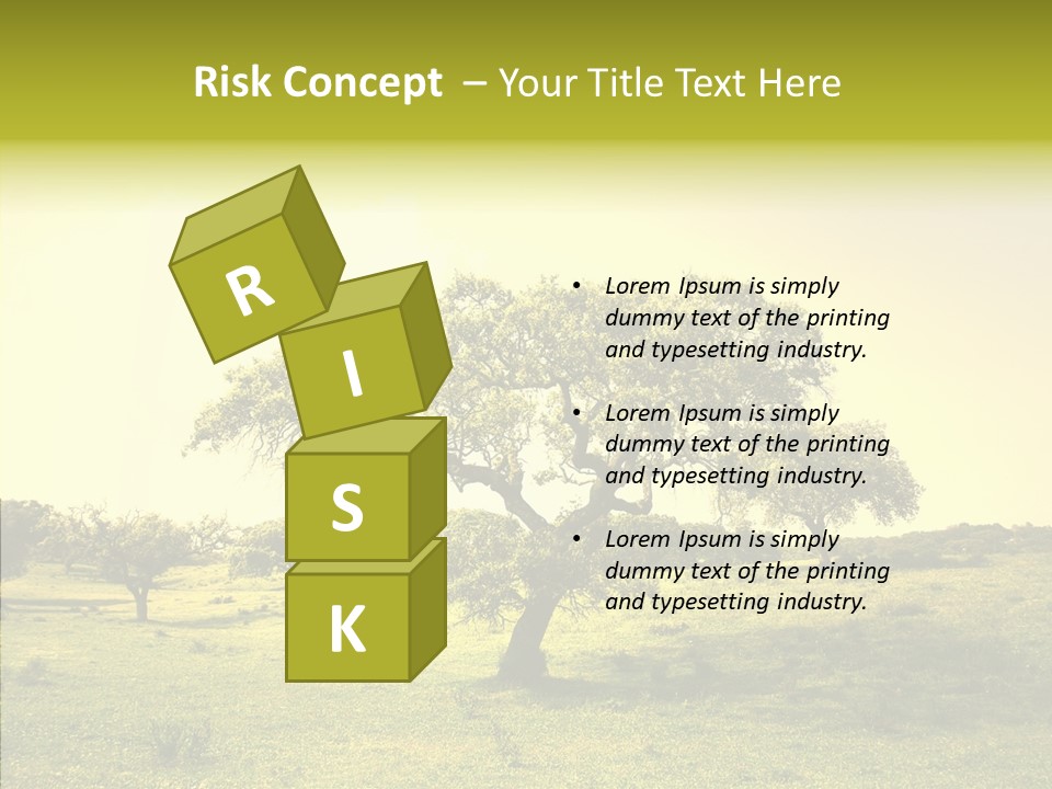 Tree Wind Grow PowerPoint Template