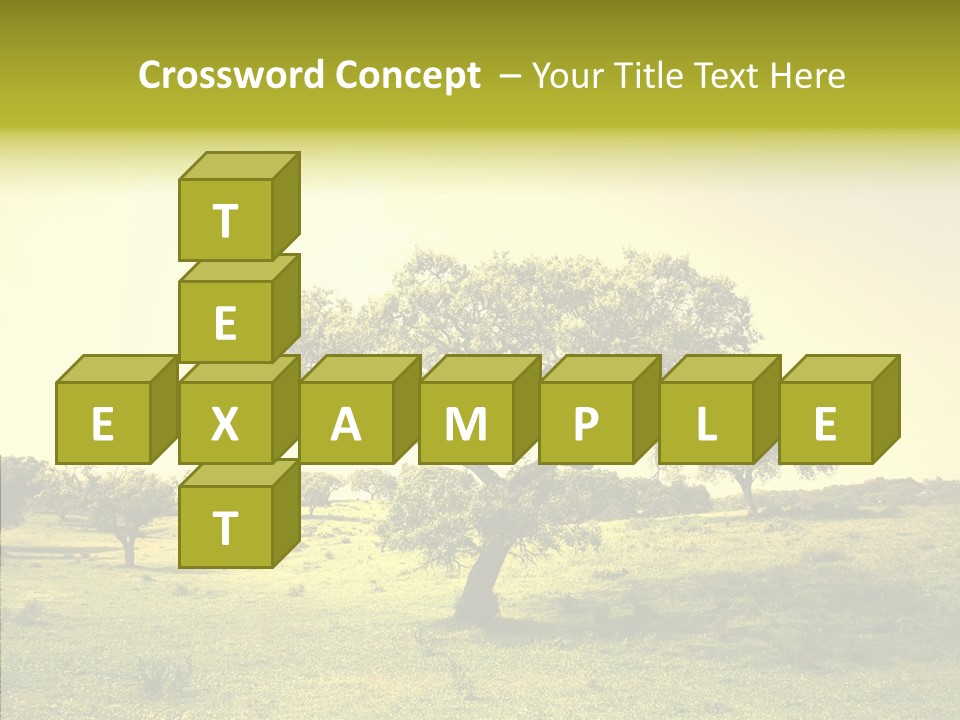 Tree Wind Grow PowerPoint Template