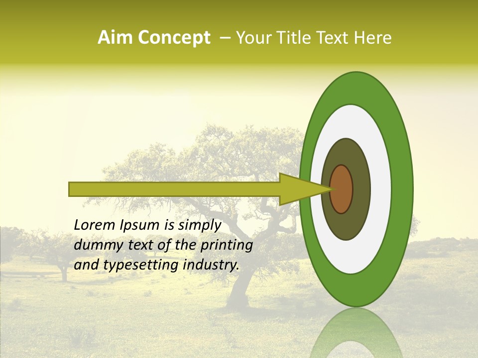 Tree Wind Grow PowerPoint Template