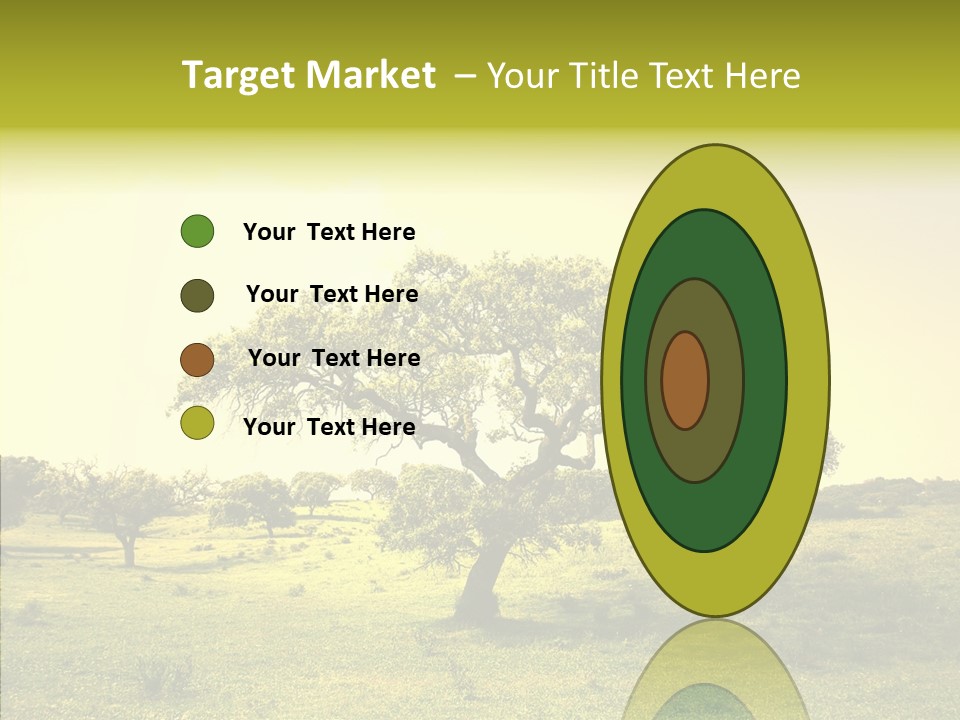 Tree Wind Grow PowerPoint Template