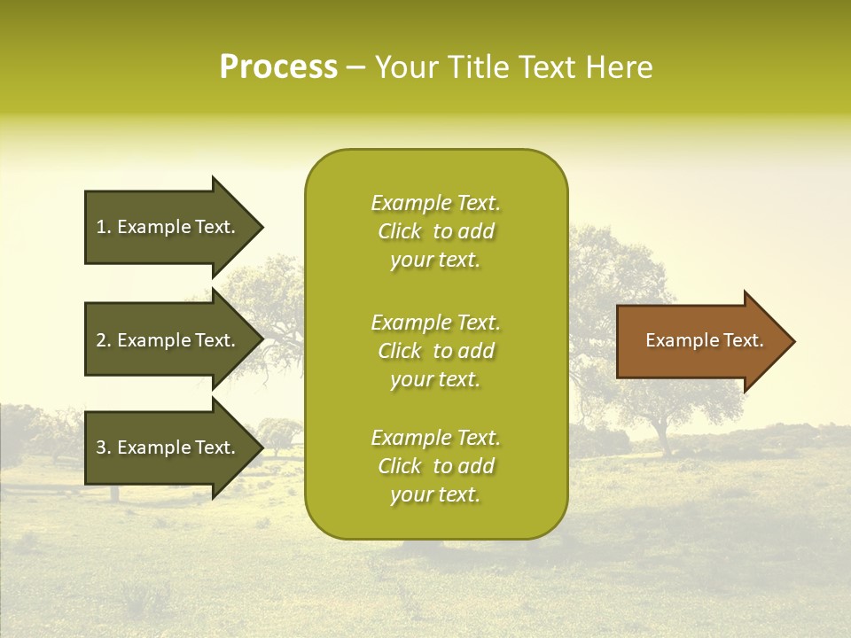 Tree Wind Grow PowerPoint Template