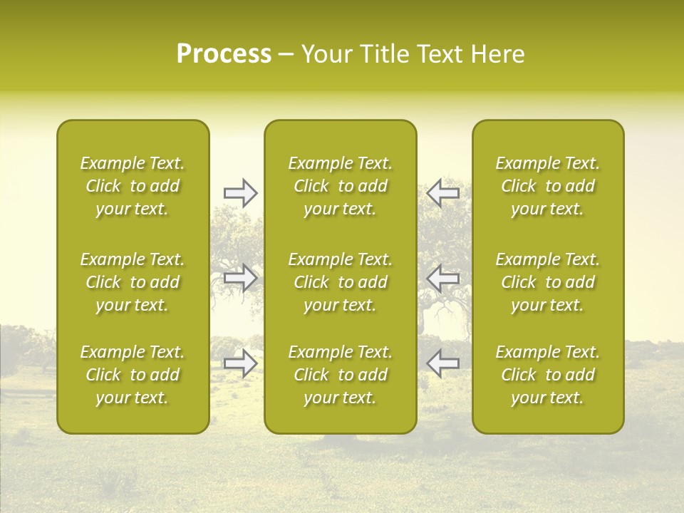 Tree Wind Grow PowerPoint Template