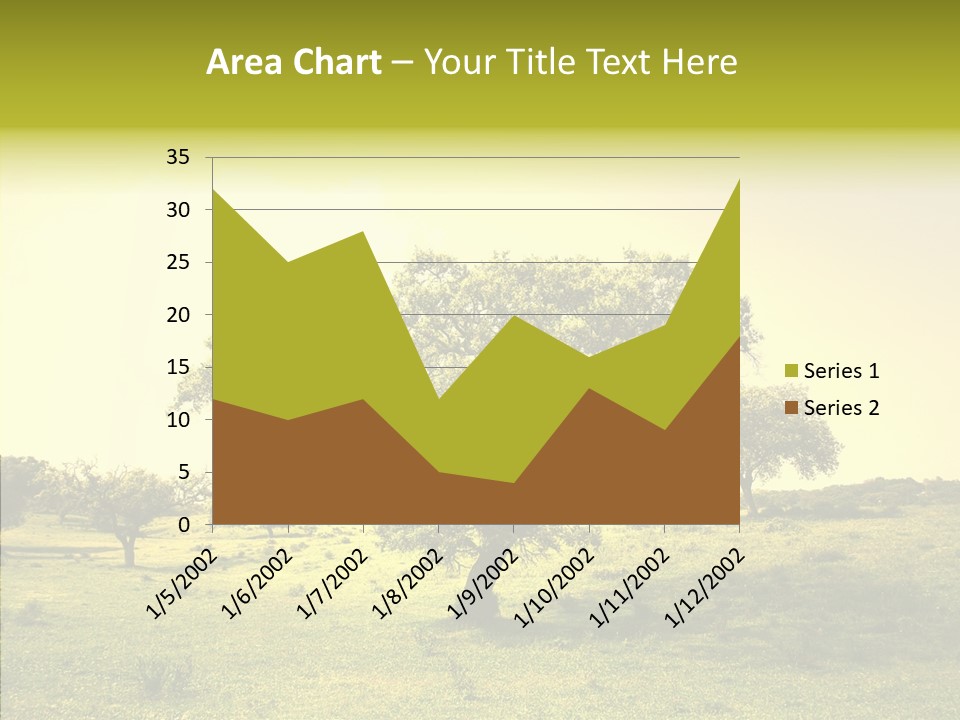 Tree Wind Grow PowerPoint Template